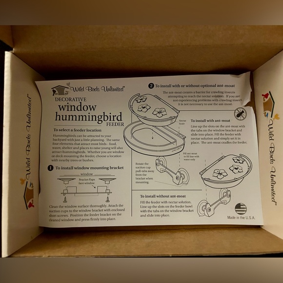 Window hummingbird feeder and instant nectar mix - Picture 7 of 7